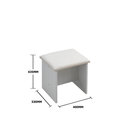 Astbury - Cushioned Stool White