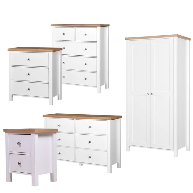 Astbury - 3 Piece Bedroom Set - 3 Drawer Chest - White
