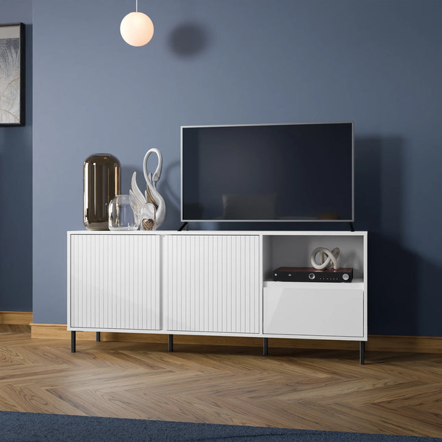 Avenale TV Cabinet | 2 Door 1 Drawer | Choice of Alpine White Gloss, Anthracite or Cashmere