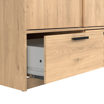 Line 2-Door 2-Drawer Wardrobe With Sliding Doors – Choice Of Finishes