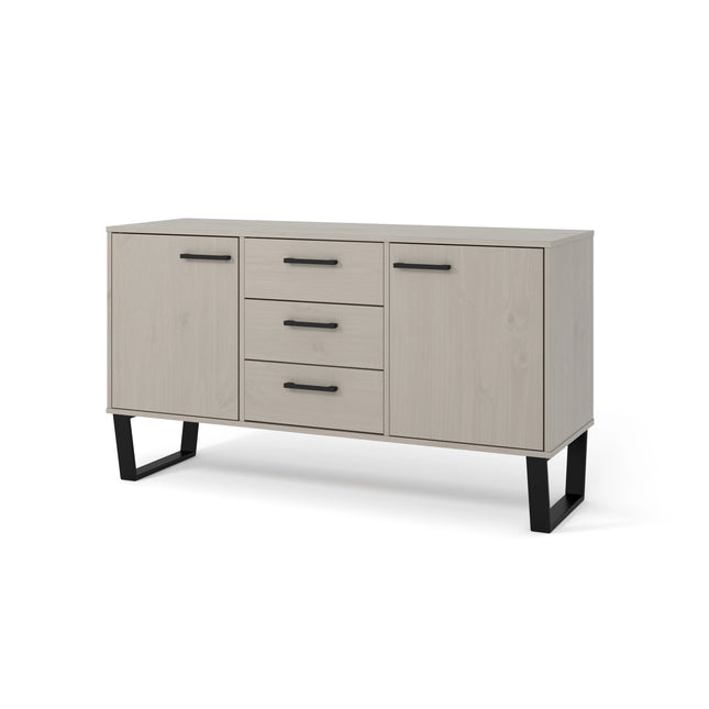 Texas - Sideboard - 2 Door 3 Drawer Grey Waxed Pine