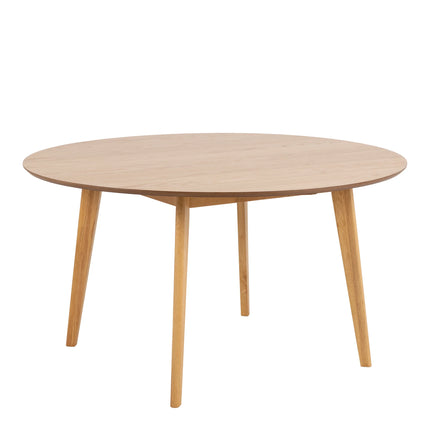 Roxby - Grand Round Dining Table with 4 Roxby Dining Chairs