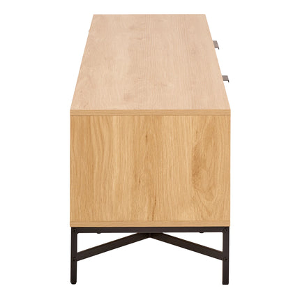 Jaipur TV Unit With 3 Doors 176cm Wide in Oak – Scandinavian Style