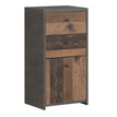 Concrete Optic Dark Grey & Vintage Wood