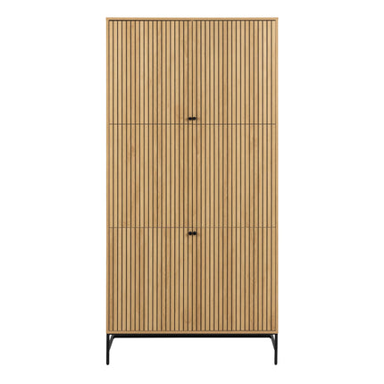 Albany Wardrobe 4 Door Adjustable Shelves 200cm Industrial