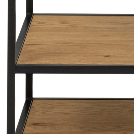 Seaford - Black Metal Clothes Rack with 5 Shelves