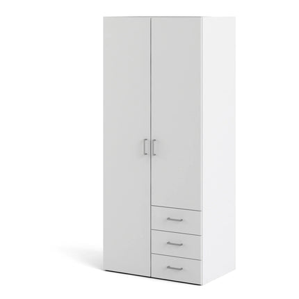 Space - Wardrobe - 2 Doors 3 Drawers