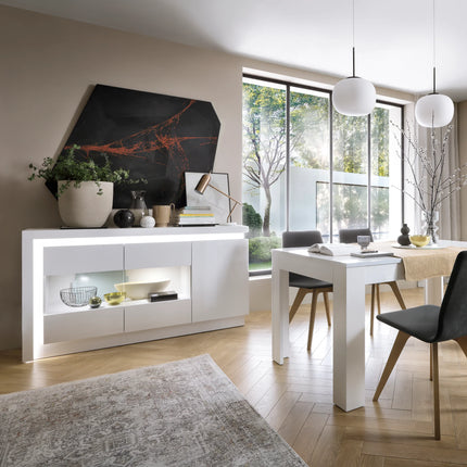 Lyon - 3 Door High Gloss Sideboard (Including Led Lighting)