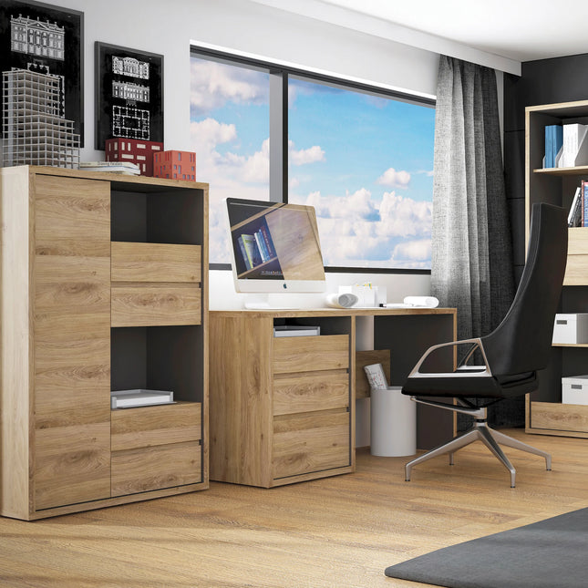 Shetland - 1 Door 4 Drawer Display Cabinet