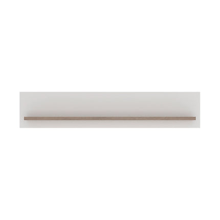 Toronto - 125cm Wall Shelf In White and Oak