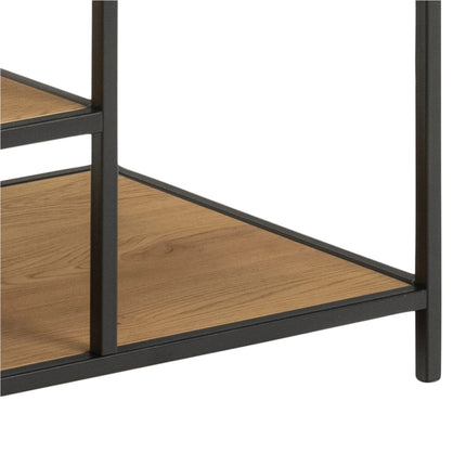 Seaford - Black Metal Clothes Rack with 5 Shelves