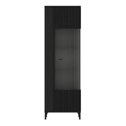 Avenale Tall Display Cabinet Glass Door 194cm Industrial