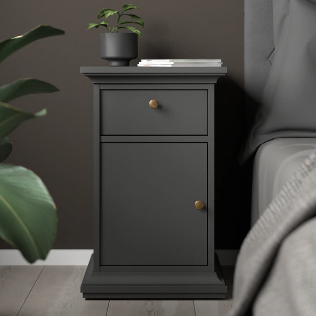 Paris - Nightstand 1 Door + 1 Drawer