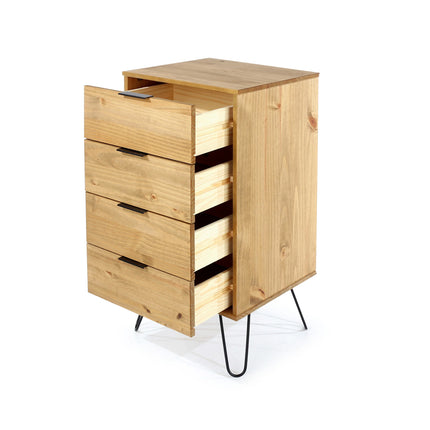 Augusta - Chest of Drawers - 4 Drawer Industrial & Hairpin Legs