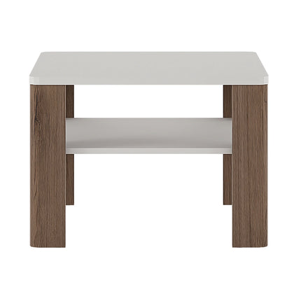 Toronto - Coffee Table with shelf In White and Oak