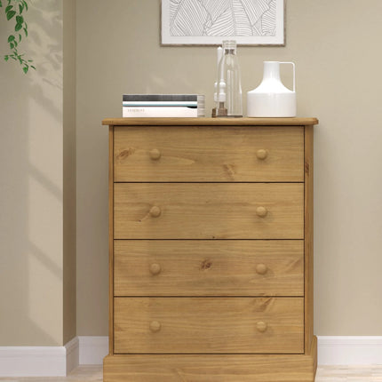 Cotswold - Chest of Drawers - 4 Drawer Antique Waxed Pine