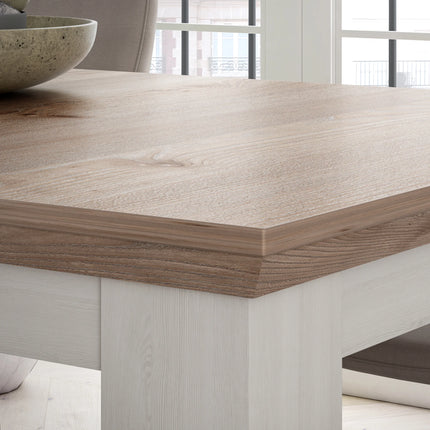Illoppa - Dining Table Extended in Oak Nelson/Snowy Oak