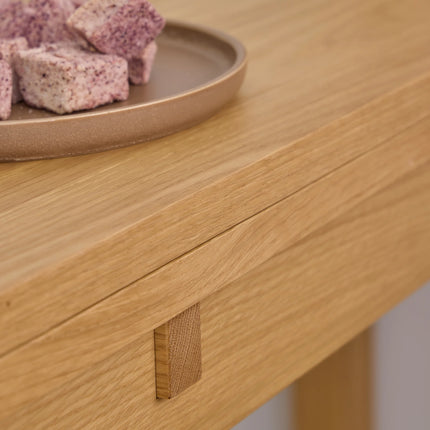 Southampton Extendable Rectangular Dining Table in Matt Oak 90 x 120 cm