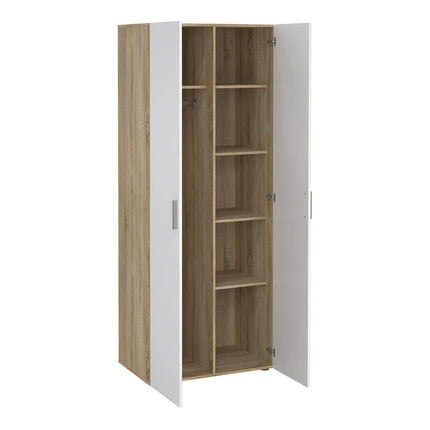 Pepe Bedroom Set 2 Door Wardrobe 6 Drawers High Gloss 201cm
